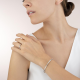 Coeur de Lion Bangle slim roestvrij staal roségoud & kristallen pavé kristal - 47585