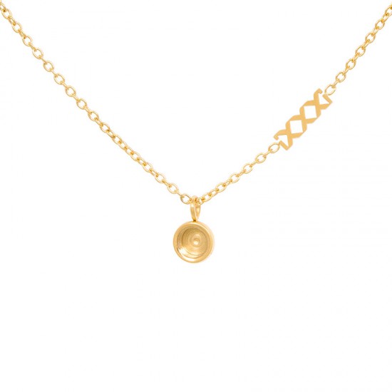 iXXXi Necklace chain top part base goudkleur 50 cm - 47544