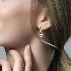 Blush Oorbedels 9046YPW  Geelgoud met Swarovski Parel - 46178