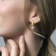 Blush Oorbedels 9046YPW  Geelgoud met Swarovski Parel - 46178