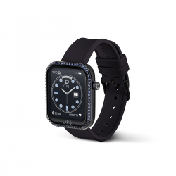 OPS!SMART Smartwatch CALL LOVE DIAMONDS Zwart met Blauwe zirkonia OPSSW-37 - 54741