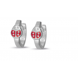 Bellini 925 zilveren oorbellen lieveheersbeestje - 46295