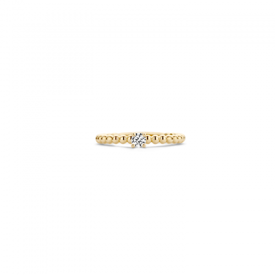 Blush ring Geelgoud met Zirkonia 1111YZI MAAT 17 - 46267