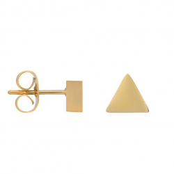 iXXXi Ear studs Abstract Triangle Goudkleur 6mm - 49252