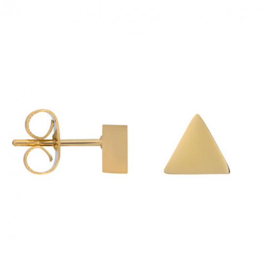 iXXXi Ear studs Abstract Triangle Goudkleur 6mm - 49252