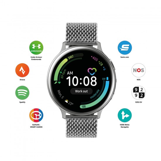 Samsung Special Edition Galaxy Smartwatch Active2  horloge 44mm 3 Horlogebanden - 46347