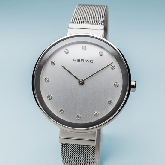 Bering Horloge Classic polished silver 34mm - 48305