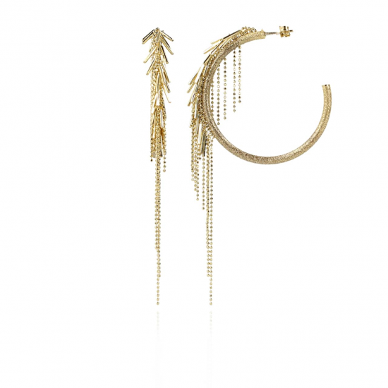 LOTT. Gioielli CLASSIC VIBES BRUSHED CREOLE WATERFALL Goudkleurig - 46494
