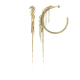 LOTT. Gioielli CLASSIC VIBES BRUSHED CREOLE WATERFALL Goudkleurig - 46494