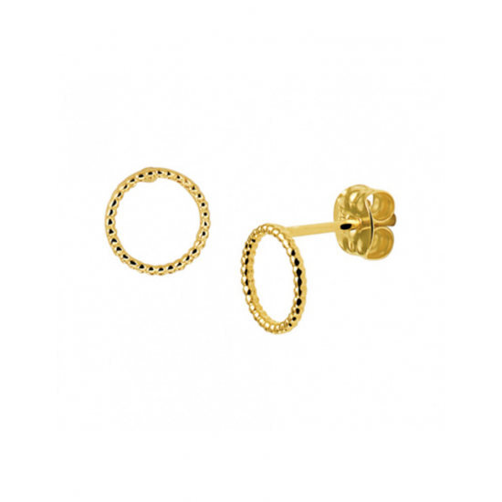Gouden Oorknoppen rondje - 46544