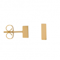 iXXXi Ear studs Abstract Rectangle Goudkleur 6mm - 49246