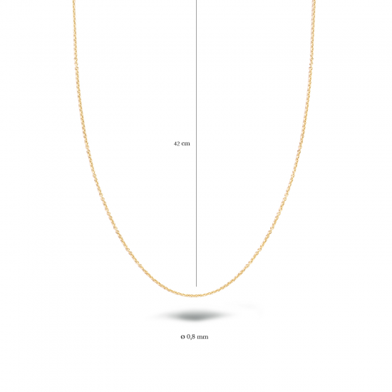 Blush Collier Geelgoud  3058YGO MAAT 42cm - 47907