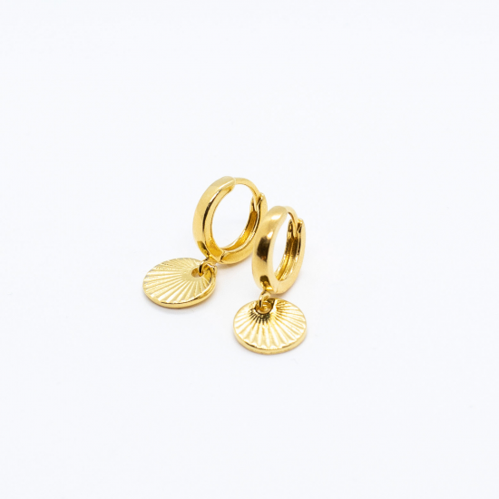 & anne Earring Shell Gold plating - 47606