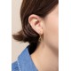 & anne Earring Open Heart Gold plating - 47607