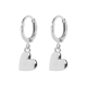 & anne Earring Heart Zilver plating - 47611