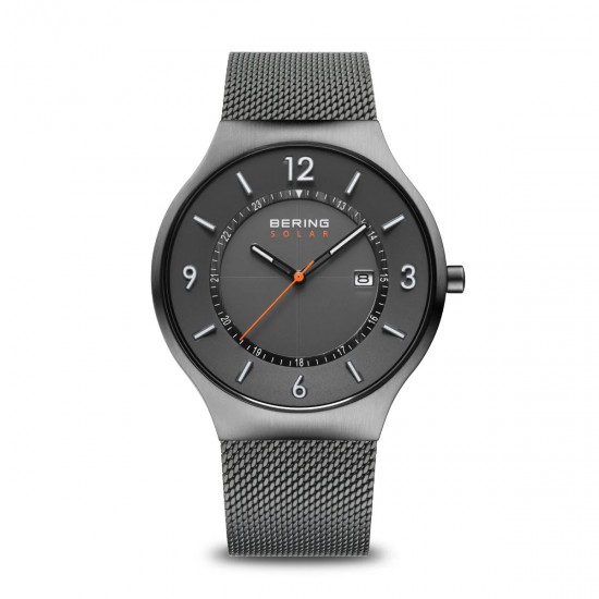 Bering Solar brushed dark grey horloge 41mm - 46651