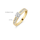 Blush Ring met Zirkonia Geelgoud 1126BZI MAAT 17 - 47906