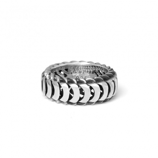 Buddha to Buddha 602-22 Lars Small Silver Ring MAAT 22 - 46861