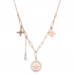 iXXXi Collier Sparkle rosekleurig 45CM - 48068
