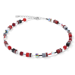 Coeur de Lion Necklace  GeoCUBE® red-haematite 42+6 cm - 46903