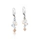 Coeur de Lion Earrings Swarovski® Crystals & stainless steel rose gold-silver 4 cm - 46910
