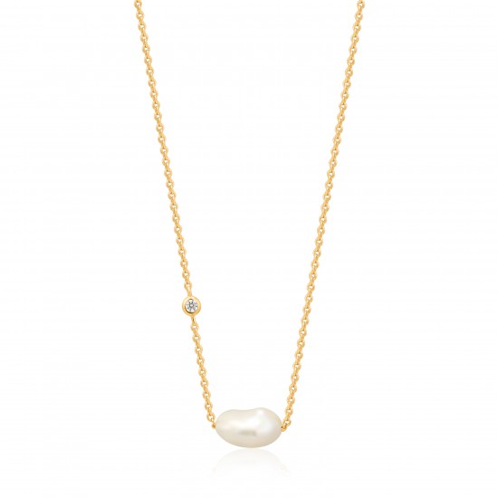ANIA HAIE necklace Pearl Of Wisdom 925 gold 33-38cm - 46931