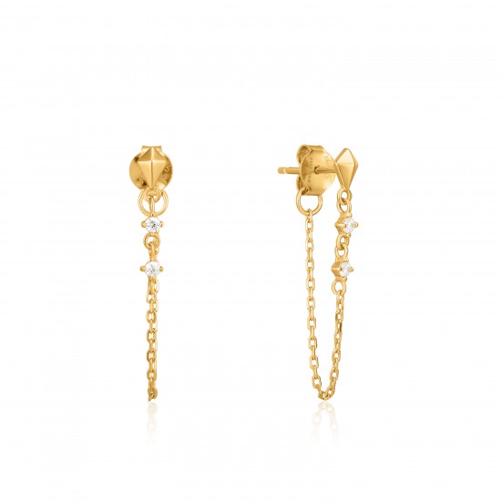 ANIA HAIE Spike chain stud earrings - 46952