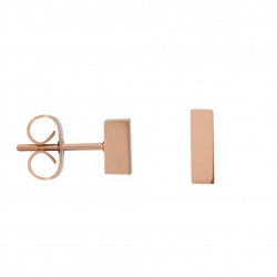 iXXXi Ear studs Abstract Rectangle rosékleur 6mm - 49247