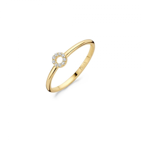 Blush Ring Rondje met Zirkonia Geelgoud 1217YZI MAAT 16,5 - 48632