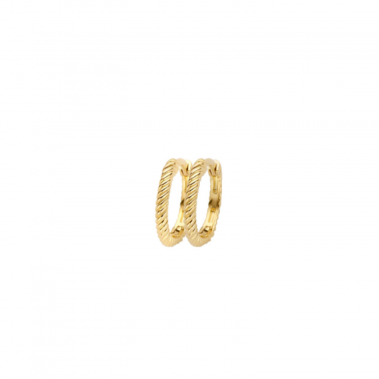 Blush Oorringen wokkel Geelgoud 7265YGO 11,7mm - 47821