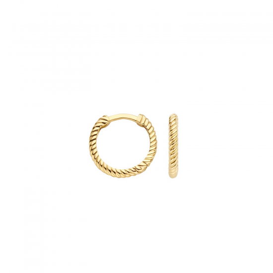 Blush Oorringen wokkel Geelgoud 7265YGO 11,7mm - 47821