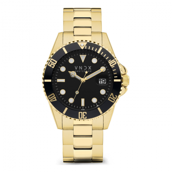 VNDX AMS LXRYGOUD ZWART  HEREN HORLOGE MD14750-01 - 51988