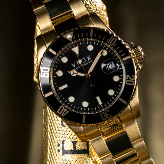 VNDX AMS LXRYGOUD ZWART  HEREN HORLOGE MD14750-01 - 51988