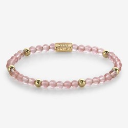 Rebel & Rose Armband More Balls Than Most Cherry Rose 4mm 18 ct yellow gold plated 17cm - 48272