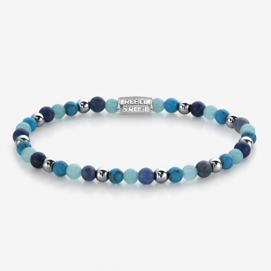 Rebel & Rose Armband More Balls Than Most Blue Summer Vibes II 4mm 17cm - 48279