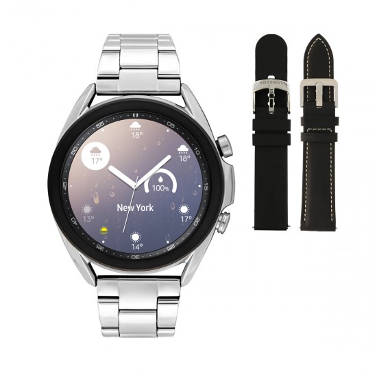 Samsung Special Edition Galaxy 3 Smartwatch Mystic Silver 41mm met 3 Horlogebanden - 47024