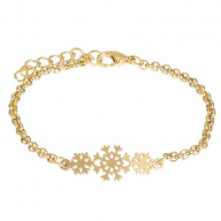 iXXXi Armband Snow Flake goudkleurige 17+20 cm - 48403