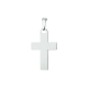 Zilveren hanger kruis plaat 22 x 15,5mm - 48430