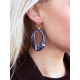 LOTT Gioielli BLAUWE OORBEL OORBELLEN TEARDROP OVAL L Goudkleurig - 48467
