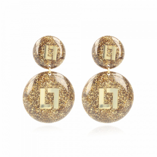 LOTT Gioielli GOUDEN GLITTER OORBELLEN LARISSA LOGO - 48472