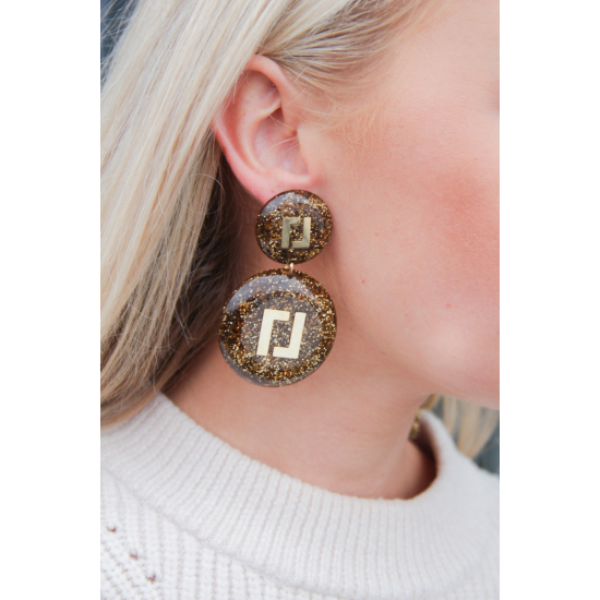 LOTT Gioielli GOUDEN GLITTER OORBELLEN LARISSA LOGO - 48472