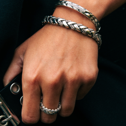 Buddha to Buddha 617 George Texture Ring Silver MAAT 20 - 48512