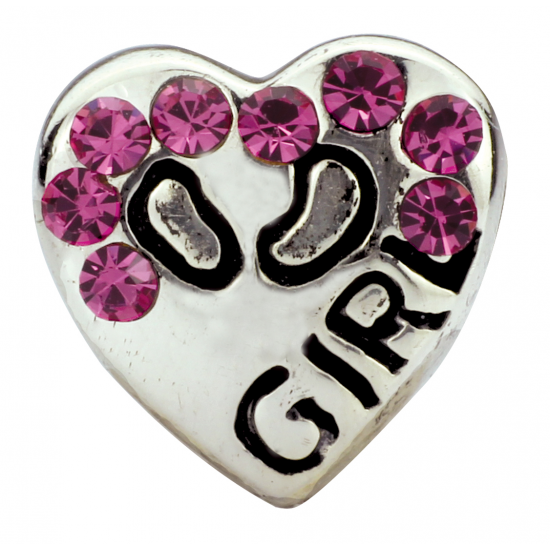 Bellini kinder Bedel Hart Girl roze zirkonia - 48535