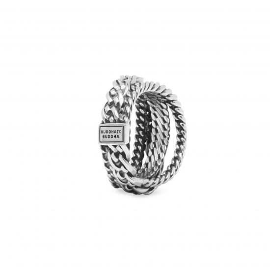 Buddha to Buddha 616 Multi Chain Nathalie Ring Silver MAAT 16 - 48518