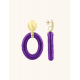 LOTT OORBELLEN PAARSE OORBELLEN FAYE OVAAL L CESI203-B29736 - 54746
