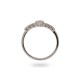 24Kae Ring met gekleurde stenen zilver gerhodineerd 12401S MAAT 16,5 - 48574