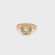 24Kae Ring met gekleurde stenen zilver verguld 12402Y MAAT 16,5 - 48576