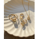24Kae Ring met gekleurde stenen zilver verguld 12402Y MAAT 16,5 - 48576