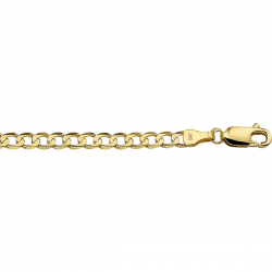 14k Geelgouden gourmette collier 3.9mm 50cm - 54873