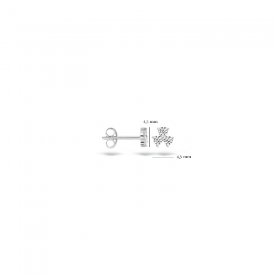 Blush oorbellen Witgoud met zirkonia 7197WZI MAAT 4,5mm - 48805